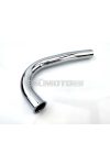 Exhaust manifold chrome 32mm 250mm 1 bend right for Miele K, DKW, Göricke, Gritzner, KTM, Hercules MK K