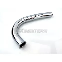   Kipufogócső krómozott, 32mm, 250mm, 1 hajlítással jobbra, Miele K, DKW, Göricke, Gritzner, KTM, Hercules MK K
