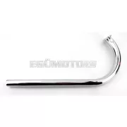 Kipufogócső peremes, krómozott, 26mm, Zündapp, Bergsteiger M 50, 25