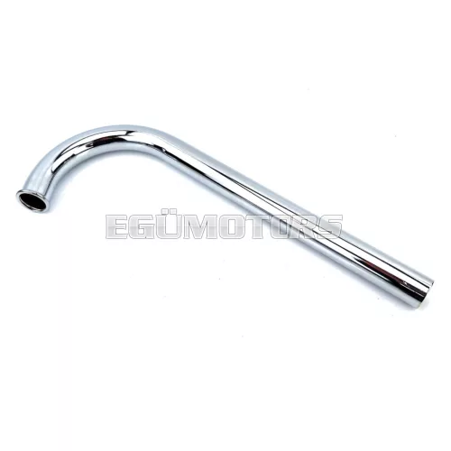 Kipufogócső krómozott, 28mm, 380mm, Rixe, Miele K 50, DKW, Göricke, Gritzner, KTM, Hercules MP 4