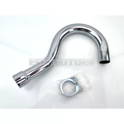   Kipufogócső acél, 32mm, 30mm, perembilinccsel, Zündapp, RS 50, scooter type 561