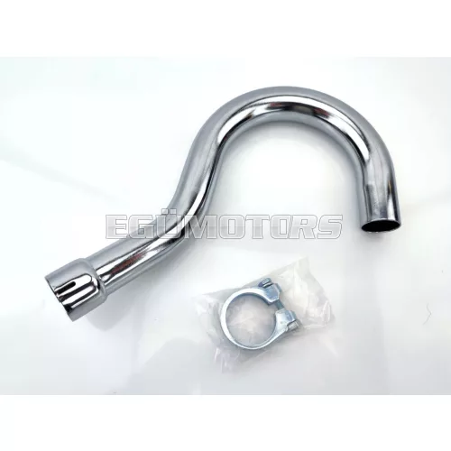 Kipufogócső acél, 32mm, 30mm, perembilinccsel, Zündapp, RS 50, scooter type 561