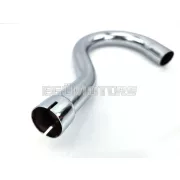 Kipufogócső acél, 32mm, 30mm, perembilinccsel, Zündapp, RS 50, scooter type 561