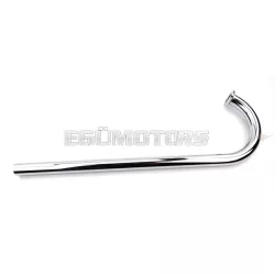   Kipufogócső peremes, krómozott, 23mm, 500mm, 26mm, 42mm, Zündapp, Super Combinette, Type 428, 429, 433