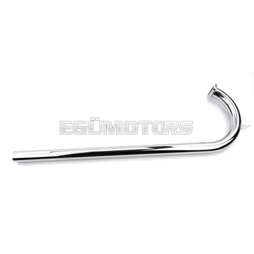 Kipufogócső peremes, krómozott, 23mm, 500mm, 26mm, 42mm, Zündapp, Super Combinette, Type 428, 429, 433
