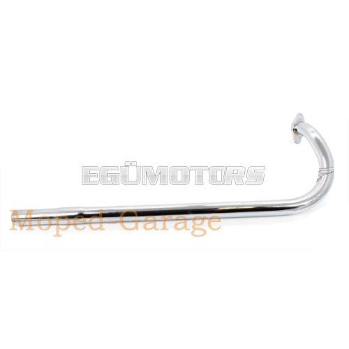 Exhaust manifold steel 500mm 24mm chrome for Zündapp, automatic, moped, moped, type 442