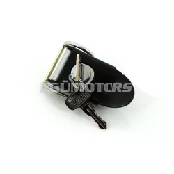 Ülésrögzítő zár fekete fém, Yamaha DT 50 M, RD 50 M