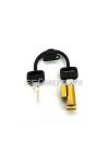 Handlebar lock brass 12mm 6mm bolt for Piaggio, Ciao, Bravo, Boxer, Si