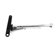 Oldalsztender acél, 340mm, krómozott/fekete, Zündapp C 50 Sport, GTS, KS, CS, CX