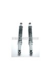 Shock absorber set chrome 365mm 5-way adjustable 8mm mounting for Kreidler Florett K 54 RS, RMC, Zündapp CX 25, 50 Hai Type 448, Hercules KX 5