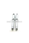 Suspension struts silver chrome sleeves 310mm 8mm mounting bushes for Zündapp GTS, C 50 Sport, KS type 517, R 50, Hercules, Kreidler, Puch moped, moped