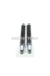 Suspension struts Sport 310mm silver 8mm bushes for Zündapp GTS, C 50 Sport, KS 50, Hercules, Kreidler, Puch moped, moped