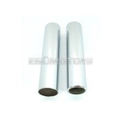   Protective sleeve MOGA chrome 204mm 46/44/37mm for Kreidler Florett RS K54/53, RSH, TM, GT Mokick KKR