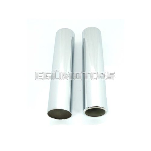 Protective sleeve MOGA chrome 204mm 46/44/37mm for Kreidler Florett RS K54/53, RSH, TM, GT Mokick KKR