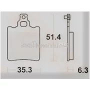 Fékbetét készlet Lucas TRW KBA 60988, Zündapp, KS 80 Super, Sport
