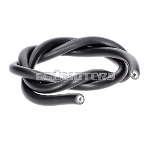 Gyújtáskábel fekete, 50cm, 5mm, Zündapp Bergsteiger M 50, Mofa 25, Automatic Mofa, ZA, ZB, ZD 10, 20, TS, ZR CS, CX, Hai, GTS, C, KS Combinette, Hercules MX 1, Prima, M, MK, K, HR 219, 220, Kreidler