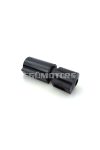 Fuse holder HELLA black 8 amps for Kreidler Florett RS, RMC Flory, Hercules K, MK, KX, Zündapp GTS, C, KS, Puch, KTM, DKW Rixe