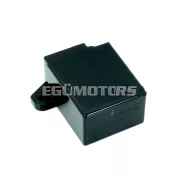 Index relé doboz, 7 pólusú, fekete, 6V/12V 10W/26W, Zündapp KS, GTS, Hercules K, KX, MK, Puch, Kreidler Florett, DKW, KTM Mokick