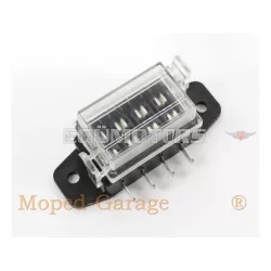   Műanyag biztosítékdoboz 4 vezetékes, átlátszó, Herth és Buss