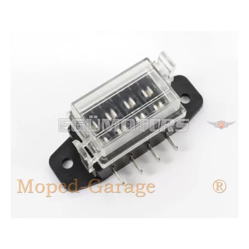 Műanyag biztosítékdoboz 4 vezetékes, átlátszó, Herth és Buss