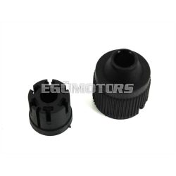 Black plastic plug cover for Zündapp KS, GTS