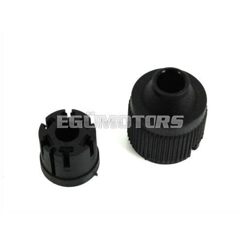 Black plastic plug cover for Zündapp KS, GTS