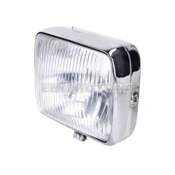 Fényszóró téglalap, 18cm, krómozott, moped, mokick
