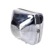 Fényszóró téglalap, 18cm, krómozott, moped, mokick