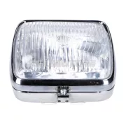 Fényszóró téglalap, 18cm, krómozott, moped, mokick