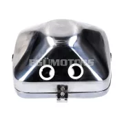 Fényszóró téglalap, 18cm, krómozott, moped, mokick