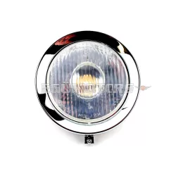 Fényszóró 130mm, krómozott, Zündapp KS 50 GTS C