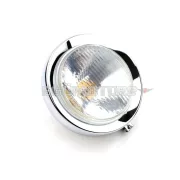 Fényszóró 130mm, krómozott, Zündapp KS 50 GTS C
