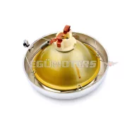 Fényszóró 130mm, krómozott, Zündapp KS 50 GTS C