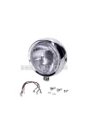 Fényszóró betét krómozott, kerek, 6V, 15W, 130mm, moped, mokick