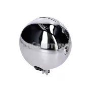 Fényszóró betét krómozott, kerek, 6V, 15W, 130mm, moped, mokick