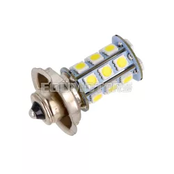 LED izzó / galléros lámpa, 6V, P26S, SMD, fehér
