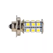 LED izzó / galléros lámpa, 6V, P26S, SMD, fehér
