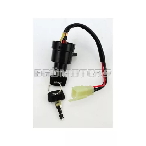 Gyújtáskapcsoló, 2 állásos, téglalap alakú csatlakozóval, 38mm, Yamaha DT 50, MX, RD