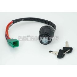 Ignition lock 9-way plug with 2 keys for Suzuki TS 50, 80, X