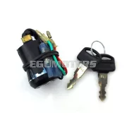 Gyújtáskapcsoló 4 pólusú, rögzítő konzollal és 2 kulccsal, Honda MT 5, 50, MB 50