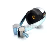 Nyomógombos leállító kapcsoló kerek, 22mm, rögzítőbilinccsel, Zündapp GTS 50, C 50 Sport, CS, ZD, KS, Kreidler, Hercules, Puch