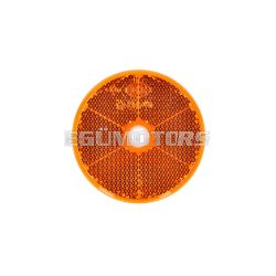   Reflector Hella 60mm 6mm yellow for Kreidler Flory MF MP, Zündapp, Hercules, Puch, Simson