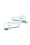 Headlight bracket set 26-30mm universal chrome for moped, moped, mokick