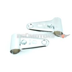   Headlight bracket set 26-30mm universal chrome for moped, moped, mokick