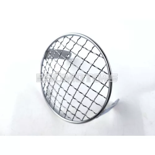 Fényszórórács krómozott, 1 darab, 130mm, 55mm, Zündapp, Kreidler, Hercules, Puch, DKW, KTM