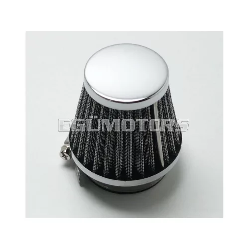 Légszűrő Bing, 40-42mm, 75mm, 85mm, fekete, Puch Maxi, Zündapp ZD GTS, Hercules, KTM, Kreidler
