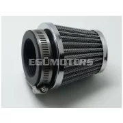 Légszűrő Bing, 40-42mm, 75mm, 85mm, fekete, Puch Maxi, Zündapp ZD GTS, Hercules, KTM, Kreidler