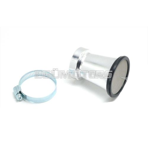 Intake funnel aluminum 42mm connection 75mm total length 65mm funnel for Zündapp, Kreidler, Hercules, Puch, Simson