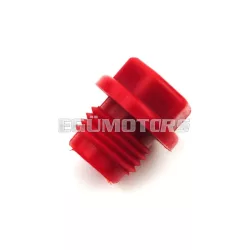   Olajtöltő dugó műanyag, piros, Zündapp M 25, 50, Bergsteiger Type 434, C 50 Sport 517, 529, Super 441, GTS KS 530, CS CX, Hai, 448, R Roller
