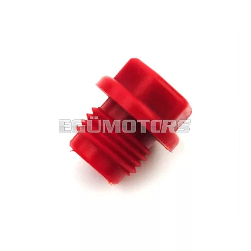 Olajtöltő dugó műanyag, piros, Zündapp M 25, 50, Bergsteiger Type 434, C 50 Sport 517, 529, Super 441, GTS KS 530, CS CX, Hai, 448, R Roller